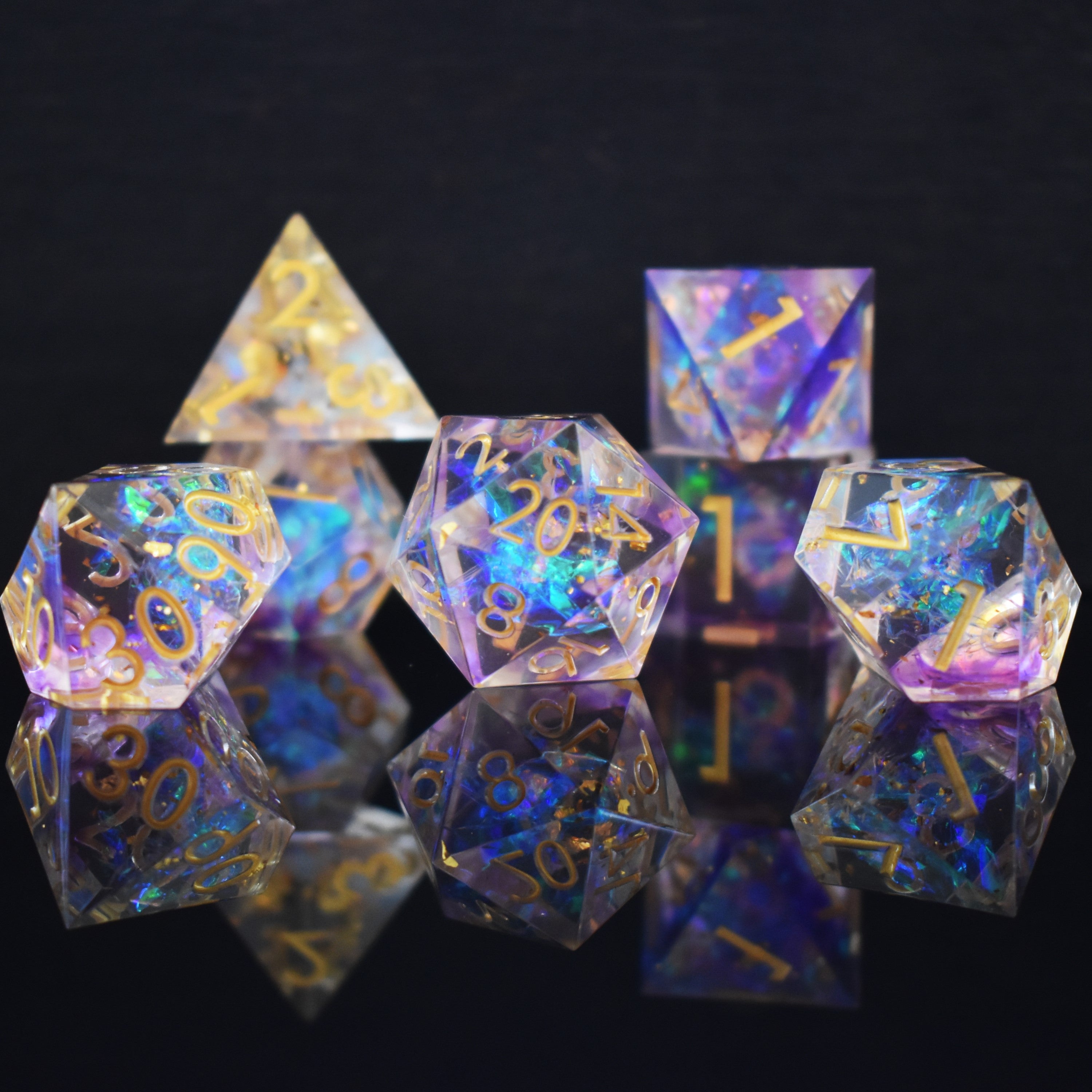 Astral Projection Sharp-Edged Resin Dice Set (ONLINE ORDER ONLY)