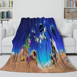 Astro Bot Blanket Flannel Throw Room Decoration (Online Order Only)