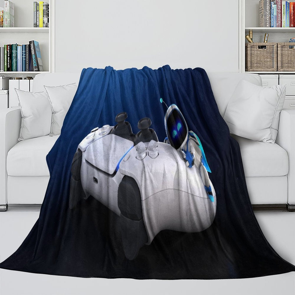 Astro Bot Blanket Flannel Throw Room Decoration (Online Order Only)