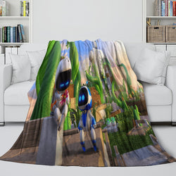 Astro Bot Blanket Flannel Throw Room Decoration (Online Order Only)