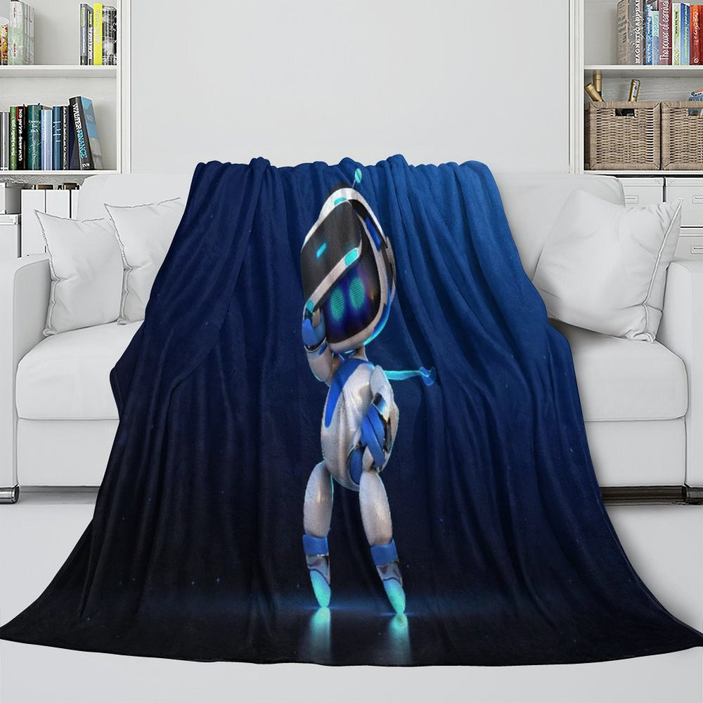 Astro Bot Blanket Flannel Throw Room Decoration (Online Order Only)