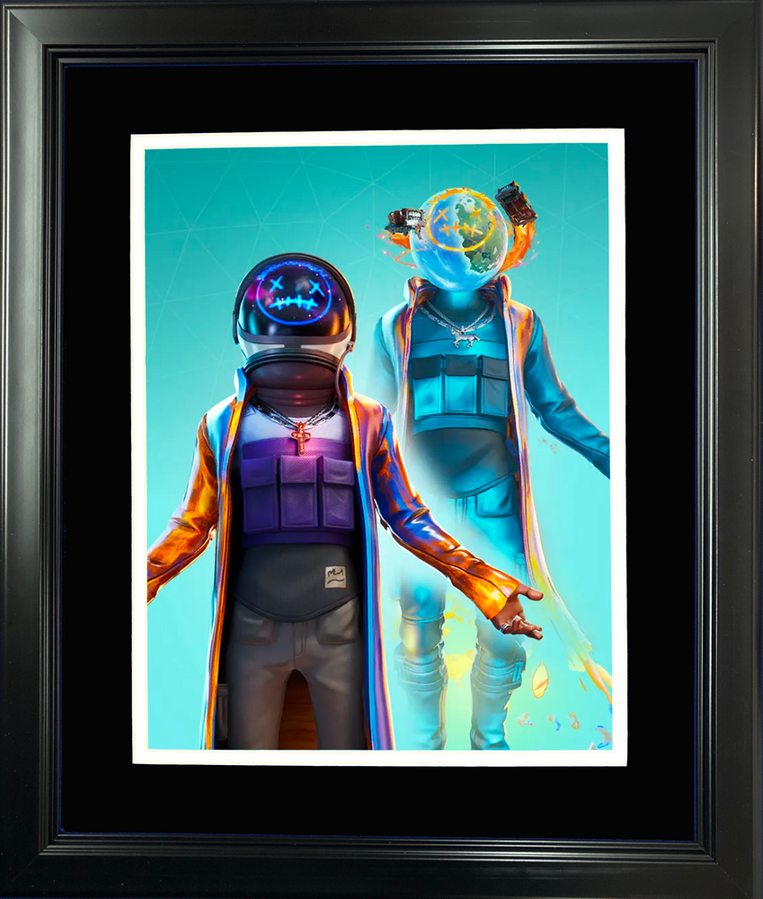 Framed Astro Jack Rare Icon Series Fortnite Skin 11"x14"Video Game Photo (ONLINE ORDER ONLY)