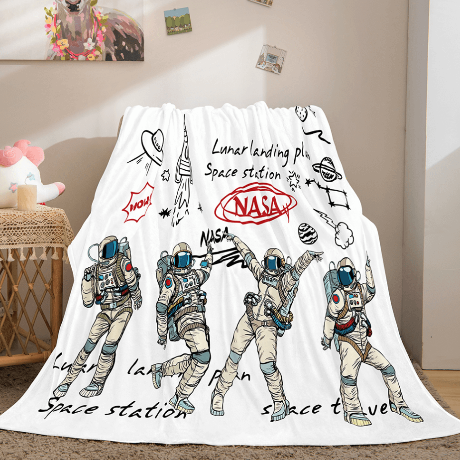Astronaut Blanket Soft Flannel Blanket (Online Order Only)