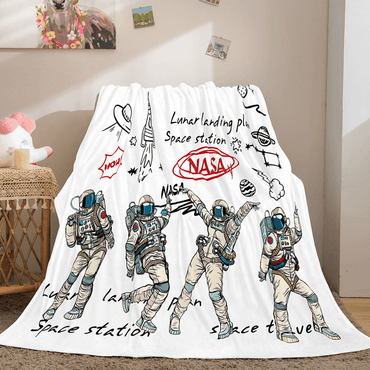 Astronaut Blanket Soft Flannel Blanket (Online Order Only)
