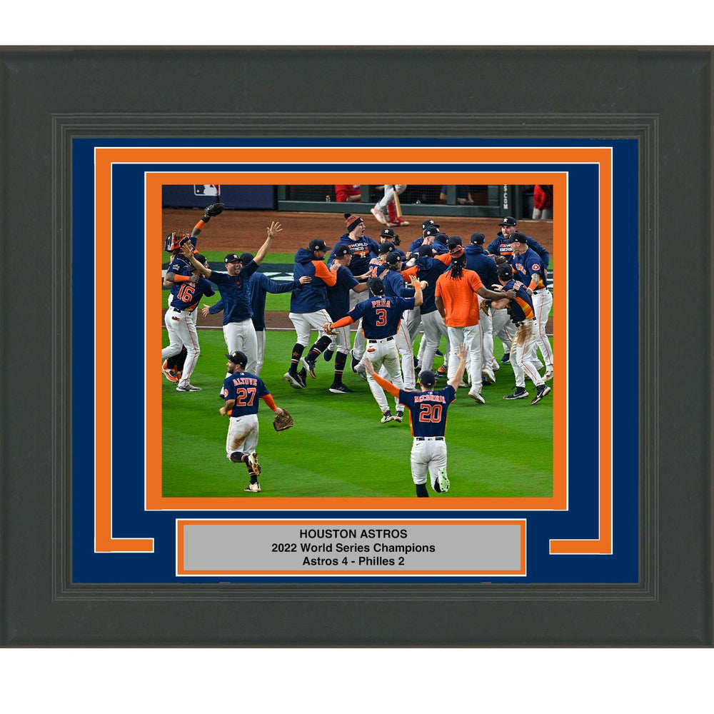 Framed Houston Astros 2022 World Series Champions 8x10 Baseball Photo (ONLINE ORDER ONLY)