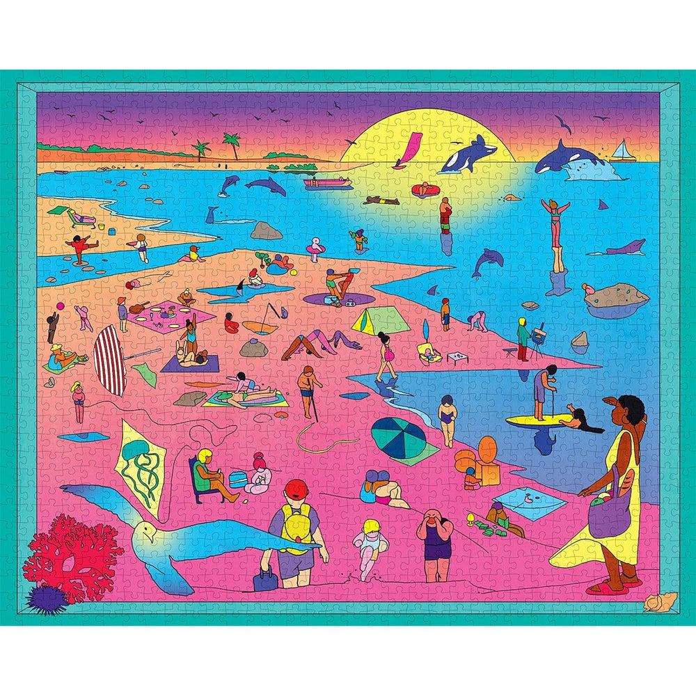 At the Beach 1000 Piece Jigsaw Puzzle PA Press (ONLINE ORDER ONLY)