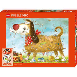 At the Dog Look Closely Seek & Find 1000 Piece Jigsaw Puzzle Heye (ONLINE ORDER ONLY)