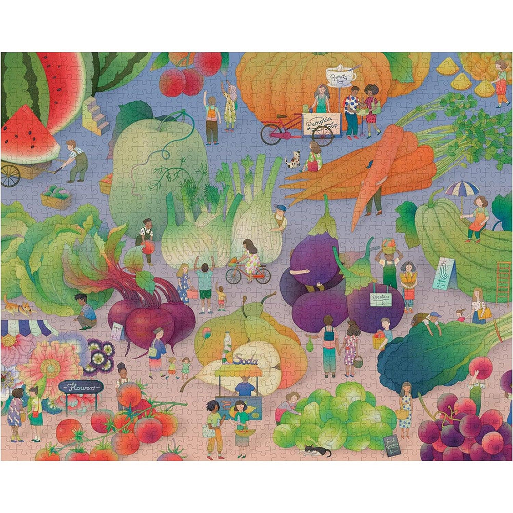 At the Farmers' Market 1000 Piece Jigsaw Puzzle PA Press (ONLINE ORDER ONLY)