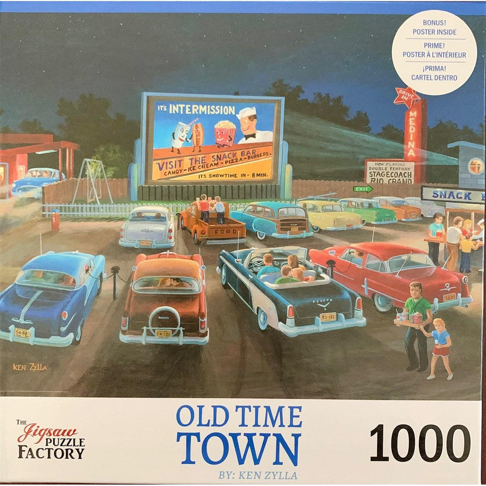 At the Movies Old Time Town 1000 Piece Jigsaw Puzzle Leap Year (ONLINE ORDER ONLY)