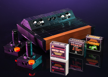 Custom Classic 1977 Video Game Console made using LEGO bricks (Online Order Only)