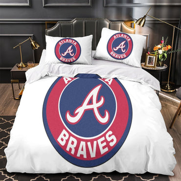 Atlanta Braves Bedding Set Quilt Cover Without Filler (Online Order Only)