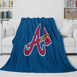 Atlanta Braves Blanket Flannel Throw Room Decoration (Online Order Only)