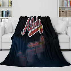 Atlanta Braves Blanket Flannel Throw Room Decoration (Online Order Only)