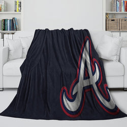 Atlanta Braves Blanket Flannel Throw Room Decoration (Online Order Only)