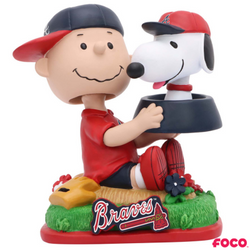 Charlie Brown & Snoopy Peanuts Dual Mini Bighead MLB Bobbleheads (ONLINE ORDER ONLY)