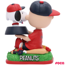 Charlie Brown & Snoopy Peanuts Dual Mini Bighead MLB Bobbleheads (ONLINE ORDER ONLY)