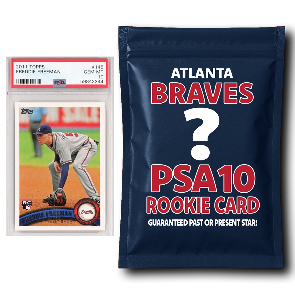 Atlanta Braves PSA 10 Graded Rookie Card Mystery Pack (ONLINE ORDER ONLY)