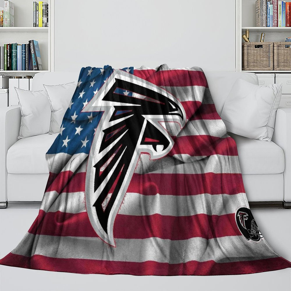 Atlanta Falcons Blanket Flannel Fleece Throw Room Decoration (Online Order Only)