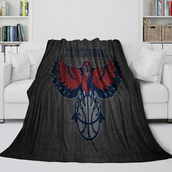 Atlanta Hawks Blanket Flannel Fleece Throw Room Decoration (Online Order Only)