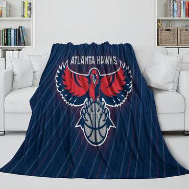 Atlanta Hawks Blanket Flannel Fleece Throw Room Decoration (Online Order Only)