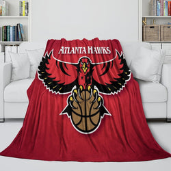 Atlanta Hawks Blanket Flannel Fleece Throw Room Decoration (Online Order Only)