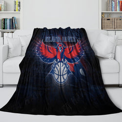 Atlanta Hawks Blanket Flannel Fleece Throw Room Decoration (Online Order Only)