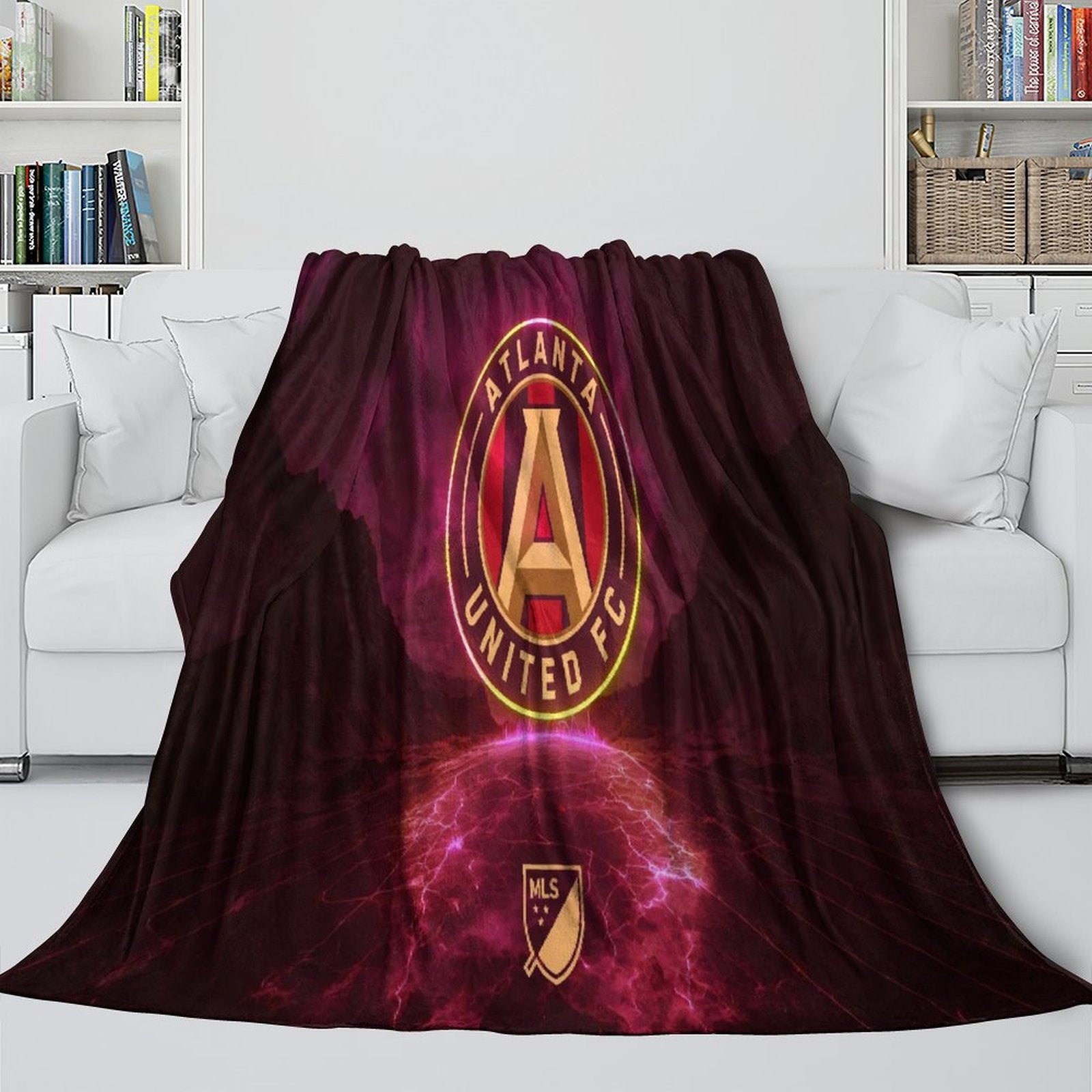 Atlanta United FC Blanket Flannel Fleece Throw Room Decoration (Online Order Only)