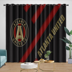 Atlanta United FC Curtains Blackout Window Drapes Room Decoration (Online Order Only)