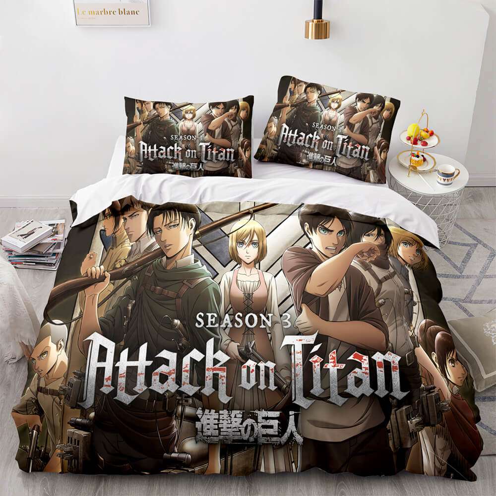 Attack on Titan Cosplay Bedding Sets Quilt Covers (Online Order Only)