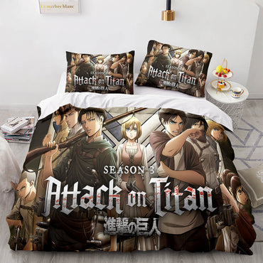 Attack on Titan Cosplay Bedding Sets Quilt Covers (Online Order Only)