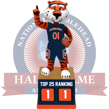 Auburn Tigers Basketball Top 25 Ranking Tracker Bobblehead (Presale) (ONLINE ORDER ONLY)