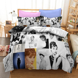 Audrey Hepburn Cosplay Bedding Set Quilt Cover Without Filler (Online Order Only)