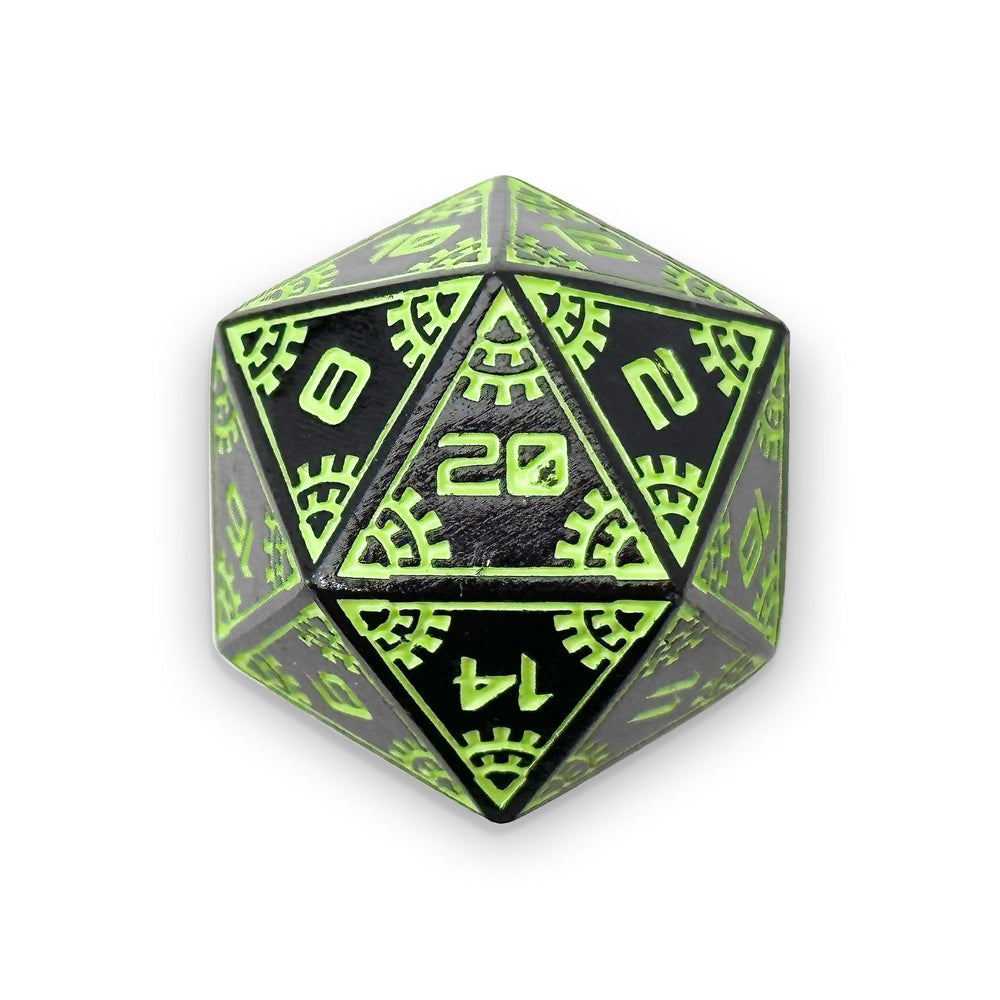 Space Dice Meteor Runestones™ - 25mm D20 - Aurora Lights (Online Only)