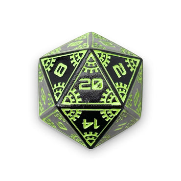 Space Dice Meteor Runestones™ - 25mm D20 - Aurora Lights (Online Only)