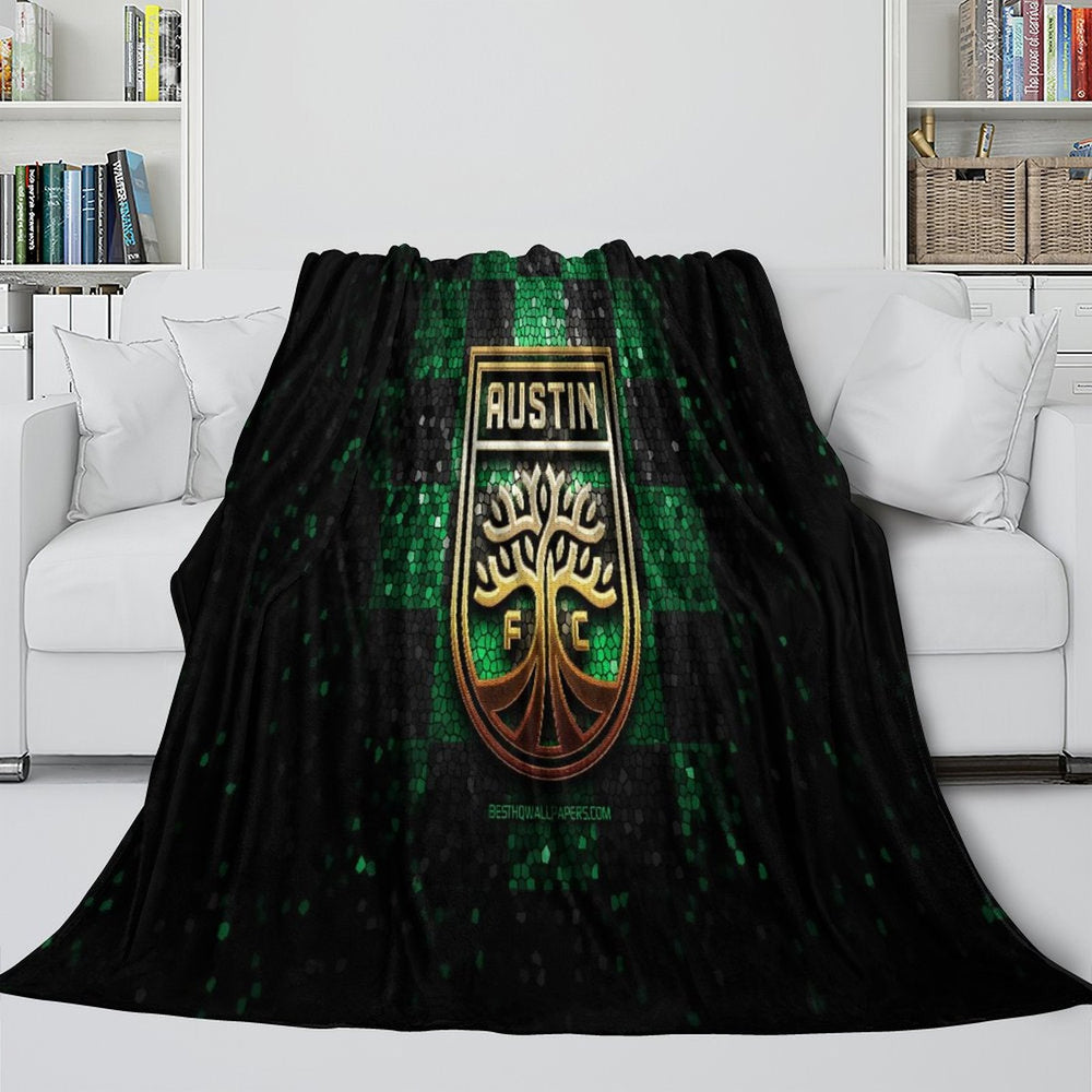 Austin FC Blanket Flannel Fleece Throw Room Decoration (Online Order Only)