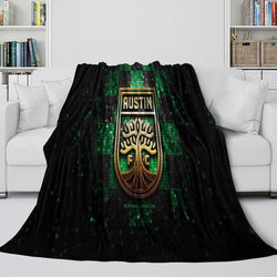 Austin FC Blanket Flannel Fleece Throw Room Decoration (Online Order Only)