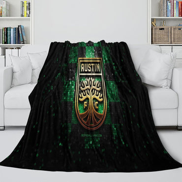 Austin FC Blanket Flannel Fleece Throw Room Decoration (Online Order Only)