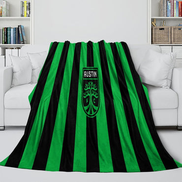 Austin FC Blanket Flannel Fleece Throw Room Decoration (Online Order Only)