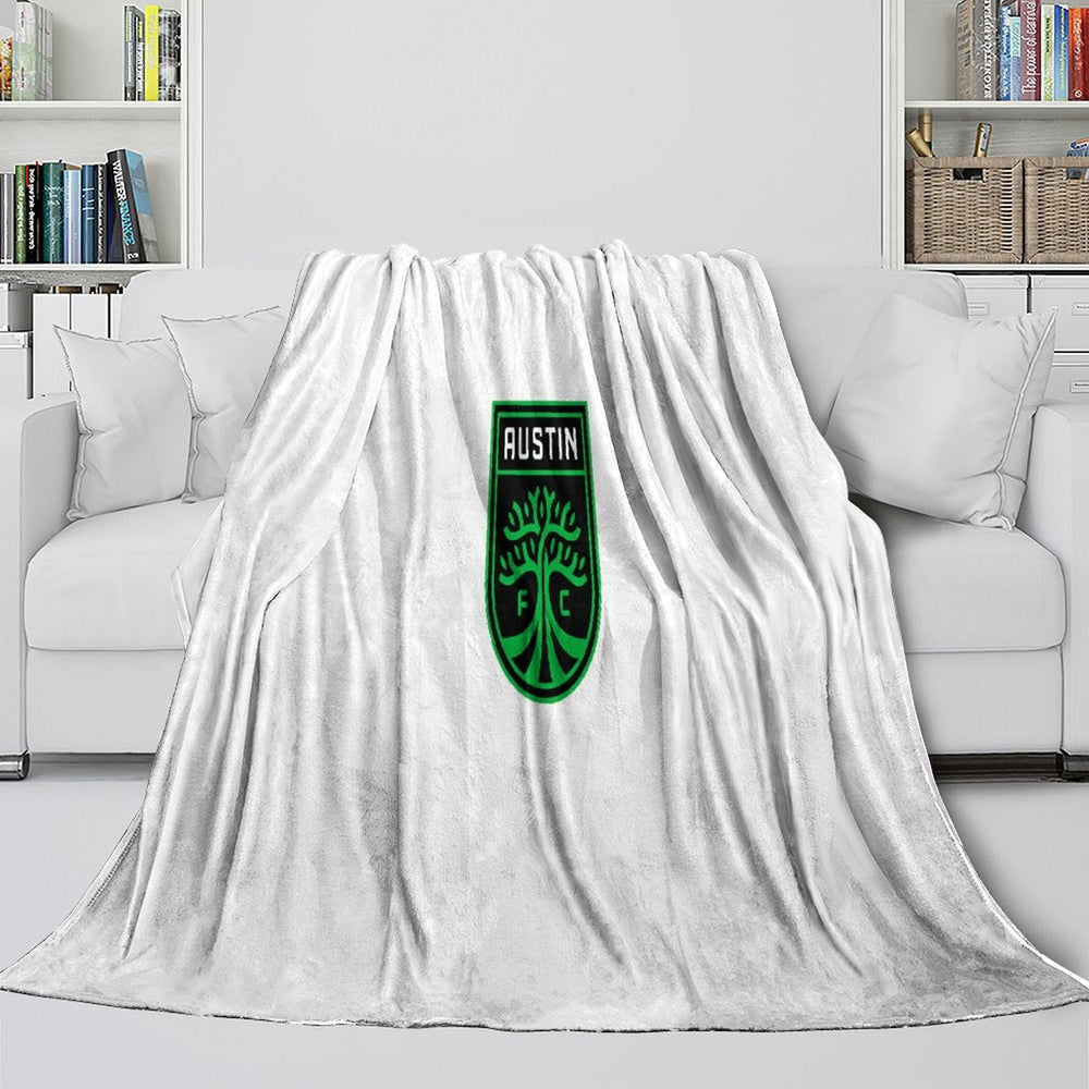 Austin FC Blanket Flannel Fleece Throw Room Decoration (Online Order Only)