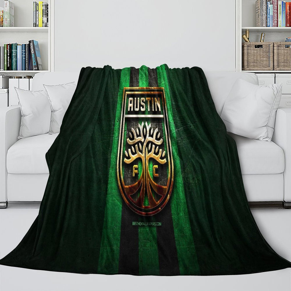 Austin FC Blanket Flannel Fleece Throw Room Decoration (Online Order Only)