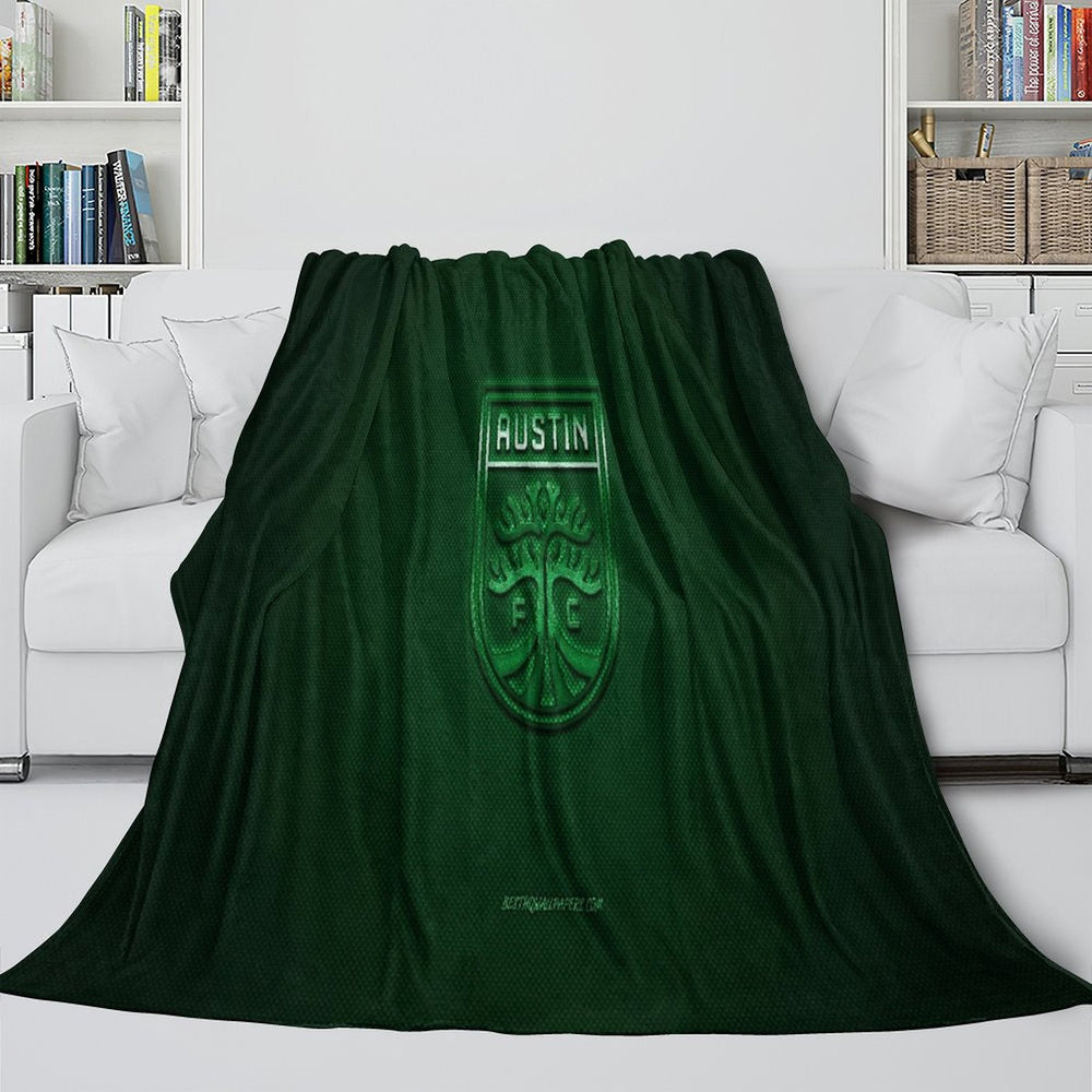 Austin FC Blanket Flannel Fleece Throw Room Decoration (Online Order Only)
