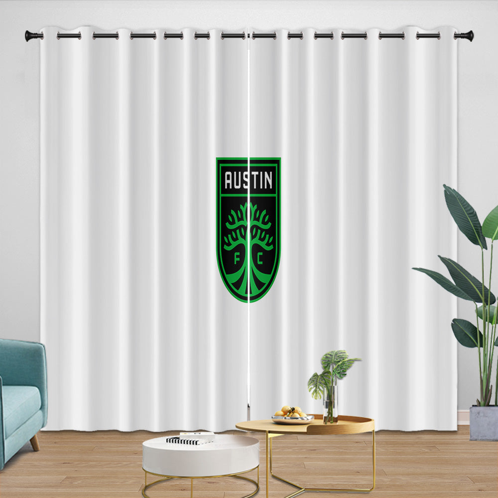 Austin FC Curtains Blackout Window Drapes Room Decoration (Online Order Only)