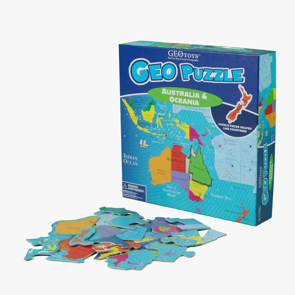 Australia & Oceania GeoPuzzle 70 Piece Jigsaw Puzzle Geotoys (ONLINE ORDER ONLY)
