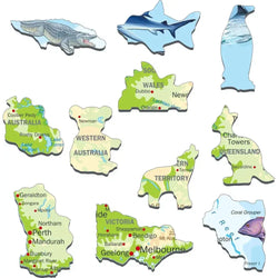 Australia Topographic Map 65 Piece Tray Jigsaw Puzzle Larsen