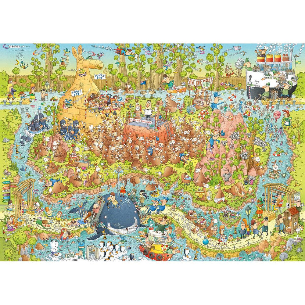 Australian Habitat Funky Zoo 1000 Piece Jigsaw Puzzle Heye (ONLINE ORDER ONLY)