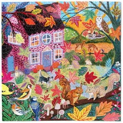 Autumn Cottage 1000 Piece Jigsaw Puzzle eeBoo (ONLINE ORDER ONLY)