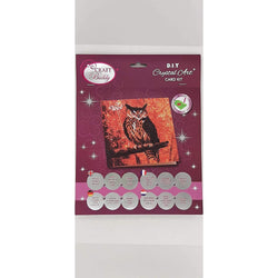 Autumn Owl Crystal Art Card Kit Craft Buddy (ONLINE ORDER ONLY)