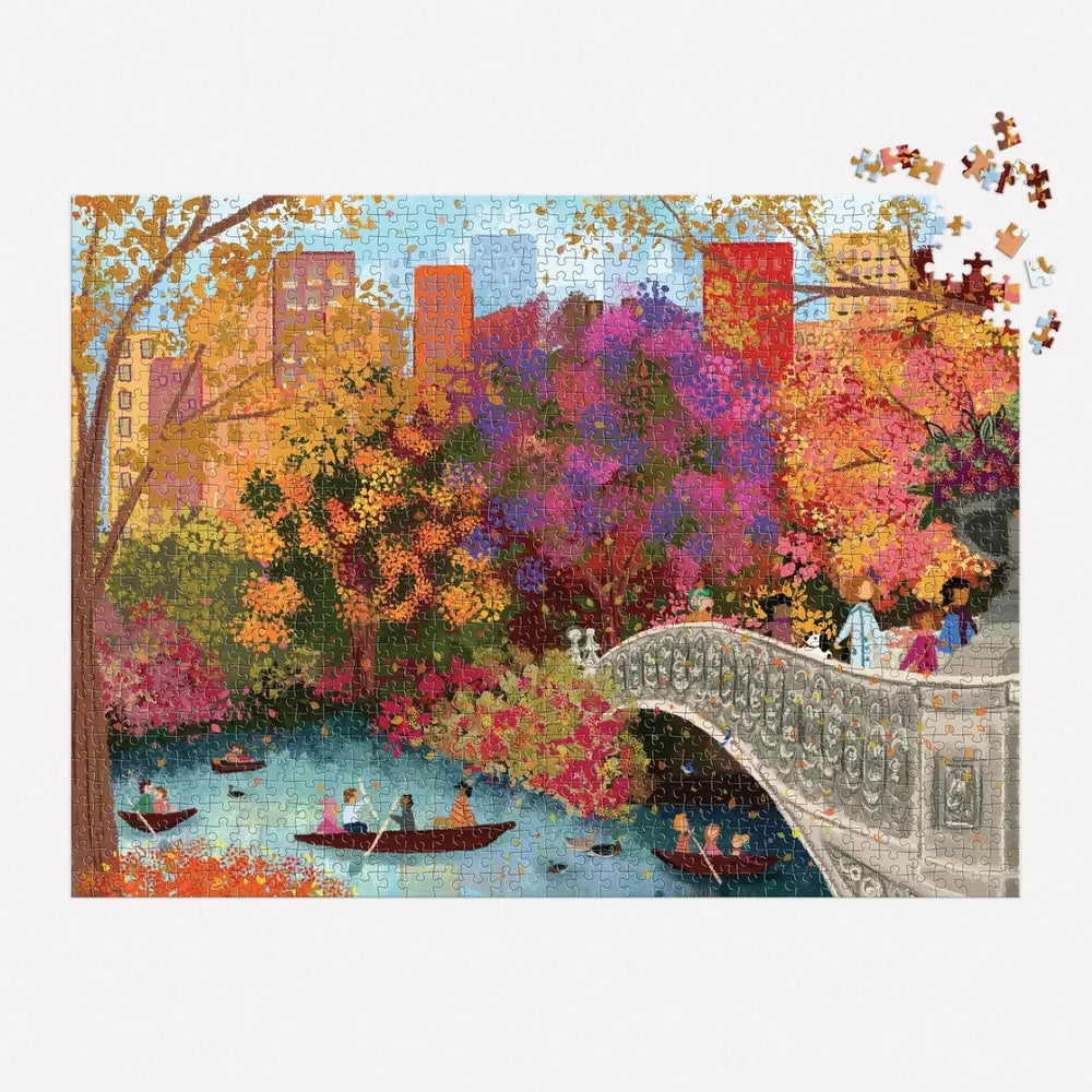 Autumn on Bow Bridge 1000 Piece Jigsaw Puzzle Galison (ONLINE ORDER ONLY)