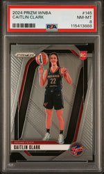 Graded 2024 Panini Prizm Caitlin Clark #145 Rookie RC Basketball Card PSA 8 Near Mint (ONLINE ORDER ONLY)