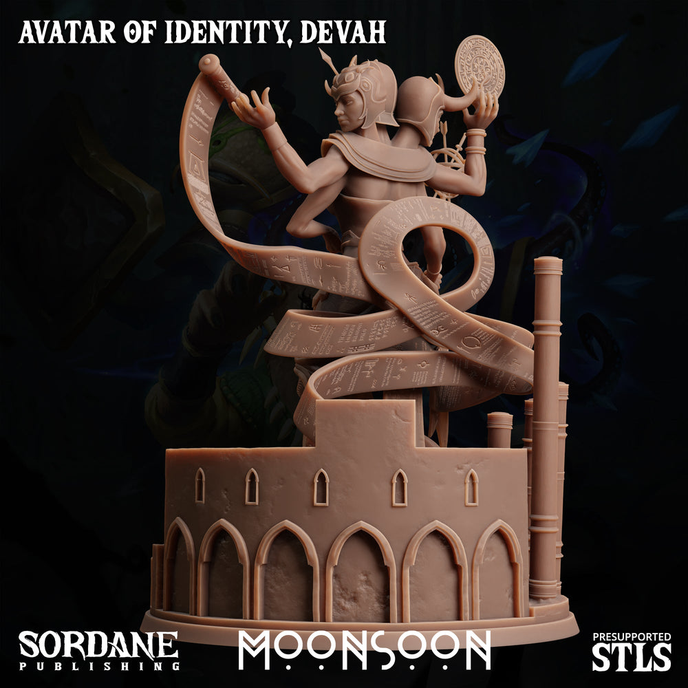 3D Printed Sordane Publishing Avatar of Identity Devah Moonsoon 28 32mm D&D (Online Only)